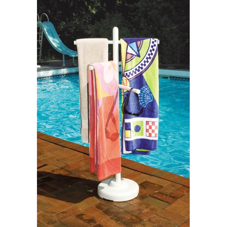 outdoor bathing suit rack